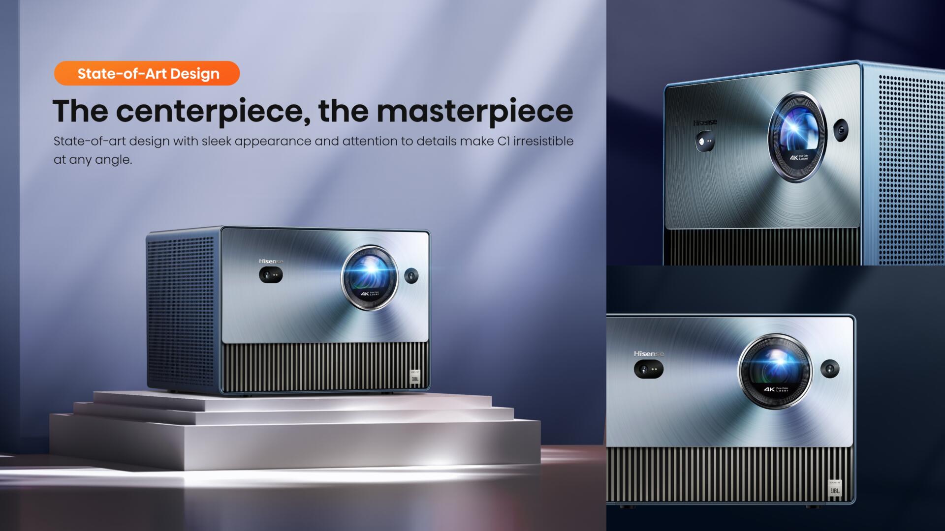 Hisense C1 65”-300” Trichroma 4K Laser Mini Projector