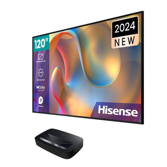 Hisense PL2 80″ – 150″ Projector +120" Screen